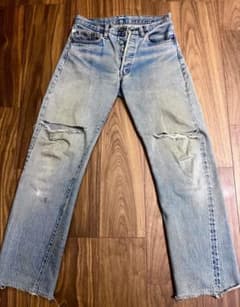 66後期 Levi’s 501 USA製 希少 赤耳 70s 縦落ち◎ W30のサムネイル