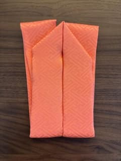 a*》様 【新品未使用】重ね襟 伊達襟 オレンジ 紗綾形地紋のサムネイル