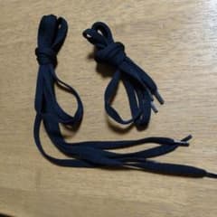 黒い靴ひもセット 2種類の長さ120 70のサムネイル