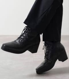 美品 CLEL High Sole Design Heel Boots S - メルカリ