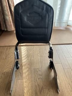 HARLEY-DAVIDSON バックレスト レザー スカルシーシーバー - メルカリ