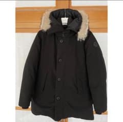 モンクレール moncler 国内正規　リアルファー ダウン　黒　サイズ1 美品のサムネイル