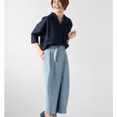 新品未使用 GU リネンブレンド スキッパーシャツのサムネイル