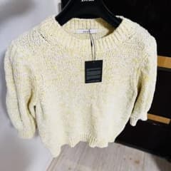 新品☆ ANAYI コットンポリエステルビジュープルオーバー/セオリー、23区 新品☆ ANAYI コットンナイロンパフスリーブプルオーバー/セオリー、23