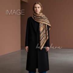 大判 ウール シルク ストール 羽織り ネイビー 紺 ブラウン キャメル 130 大判 ウール シルク ストール 羽織り ネイビー 紺 ブラウン キャメル