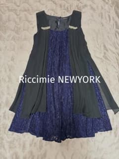 Riccimie NEWYORK レース切替ノースリーブドレスのサムネイル