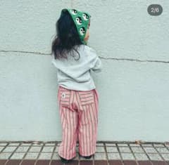 新品　&mignon 長ズボン ピンクグリーンのサムネイル