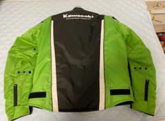 KAWASAKI　ライダージャケット(ライムグリーン)　インナーベスト付き　LLのサムネイル