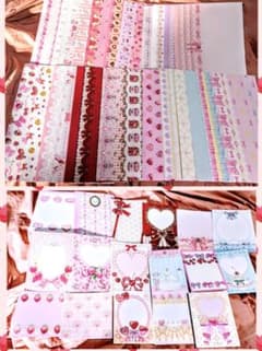 hydrangea デザインペーパー 23枚＋バラメモ17枚おすそ分けセットのサムネイル