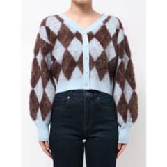 【即購入OK】 dazzlin アーガイルオーバーニットトップスのサムネイル