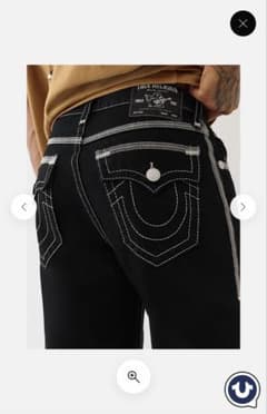 TRUE RELIGION BAGGY JEAN 34 トゥルーレリジョン 本物 - メルカリ