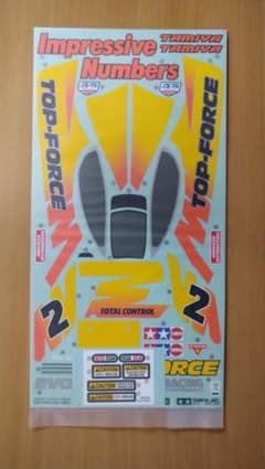 タミヤ　バギー　トップフォース　 EVO　ステッカーのサムネイル