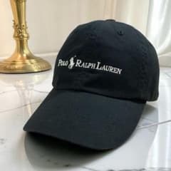 極美品❗️現行QRタグ❗️ POLO コットン ツイル ボール キャップ BLACK 極美品❗️現行QRタグ❗️ POLO コットン ツイル ボール キャップ