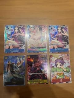 ポ*ケ様 美品 ワンピースカード6枚セット ボア ハンコックなどSR パラレルのサムネイル