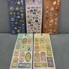 きゅるるんシール　喫茶アラモード　5点セットのサムネイル