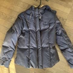 BURBERRY フード付きダウンジャケット 160cm ガールズ ネイビー - メルカリ