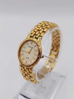 4-634 シチズン　エクシード　ゴールド　腕時計