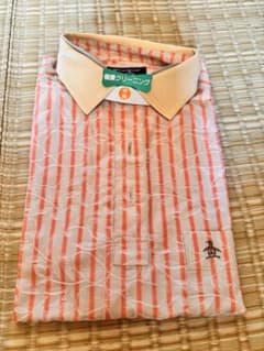 Munsingwear メンズ 半袖ポロシャツストライプ柄刺繍入Lサイズのサムネイル
