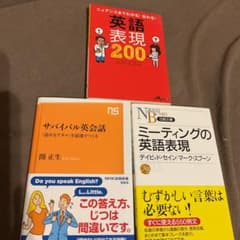 【3冊セット 】英語表現200 ミーティングの英語表現　サバイバル英会話のサムネイル