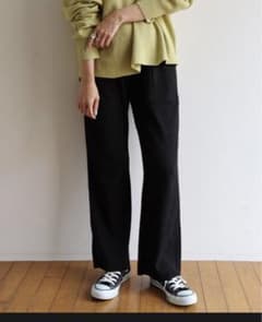パンツ セルフカットリブフレアパンツのサムネイル