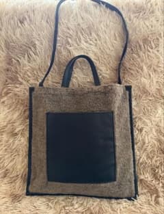 ATELIER BRUGGE ボア素材 2WAY トートバッグ ショルダーバッグ