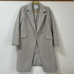 GLOBAL WORK WOOLLY TEC ロングコート　グレーのサムネイル