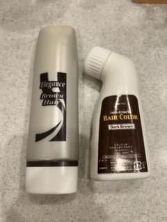 Elegance ワンタッチヘアカラー ダークブラウン 100g 2個セットのサムネイル