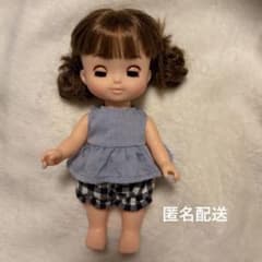 ハンドメイド メルちゃん ソランちゃん 洋服 かぼちゃパンツ ギンガム