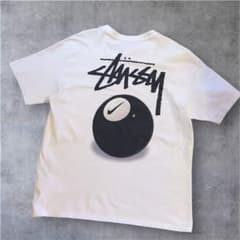 激レアL】NIKE × STUSSY 8ボール Tシャツ 白 コラボ 完売品 - メルカリ
