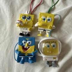 スポンジボブ　フィギュア4体セット　ハッピーセットののサムネイル