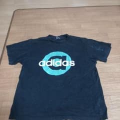 む*ろ様 00s adidas アディダス Tシャツ ブラックのサムネイル