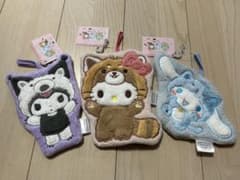 マイクロファイバー　タオル　しまむら　キティ　シナモ　クロミ　着ぐるみのサムネイル