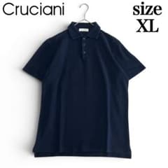 クルチアーニ ポロシャツ 半袖 ネイビー 鹿の子 イタリア製 XL - メルカリ