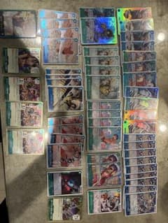 ワンピースカード 青緑ルフィ デッキパーツ まとめ売りのサムネイル