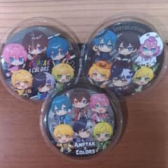 AМPTAK×COLORS　缶バッチ　三個セット　まとめ売りのサムネイル
