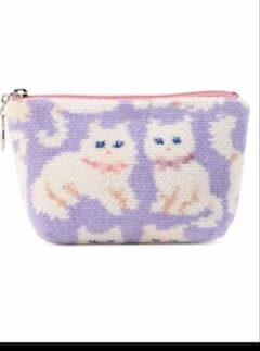 フェイラー LOVERARY モフモフネコチャン 舟型ポーチS WEB限定 - メルカリ