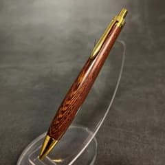 希少　タガヤサン（鉄刀木）木軸ペン　シャーペン可　加藤金属工業金具使用 希少 タガヤサン（鉄刀木）木軸ペン シャーペン可 加藤金属工業金具