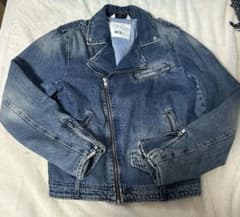 ZARA ザラ デニム ダブル ライダース ジャケット Gジャン アウター 