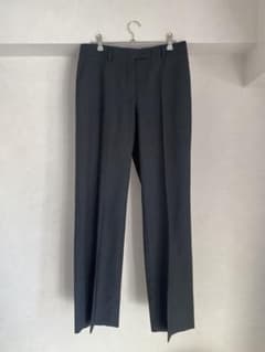 miumiu 23SS ダークグレー プリンスオブウェールズ スラックス - メルカリ