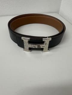 エルメス レザー ベルト ブラック ブラウンのサムネイル