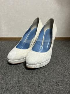 BENIR ベニル ウェディングシューズ レース調 ホワイト 24cm 結婚式 