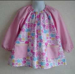 100～110センチ☆長袖スモック☆りぼんのサムネイル