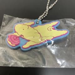 クレヨンしんちゃん　シロ　ガチャガチャ　ラバーキーホルダーのサムネイル