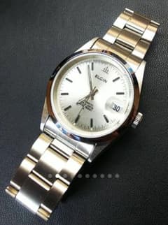 エルジンAUTOMATIC 銀デイト 箱付のサムネイル