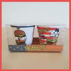 【新品未使用】PEANUTS スヌーピー マグカップ 取っ手なし 2個セットのサムネイル