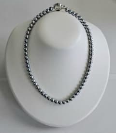 TASAKI ブルーグレーパールネックレス6.5mmと念珠(おまけです 