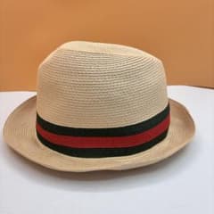 GUCCI グッチ ストローハット シェリーライン 帽子 Lサイズ 58