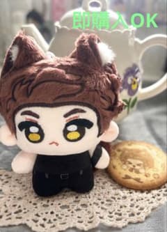 即購入 10cm 恋と深空 valko ロウガ ぬいぐるみ 缶バッジ付きのサムネイル