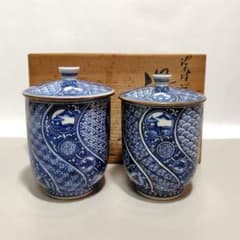 祥瑞組湯呑 清水焼 平安壹楽 ☆ 清水焼 シャディギフトモール | 組湯呑 染赤捻祥瑞 工芸品