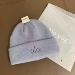 alo グレー ニット帽 人気　未使用　正規品 楽天市場】☆ ALO Yoga ☆ 正規品米国より直輸入 ロゴ入りリブ編み